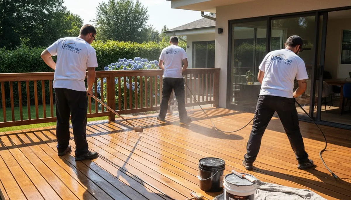 Boulder, CO deck painting service with durable UV-resistant finish for weather protection