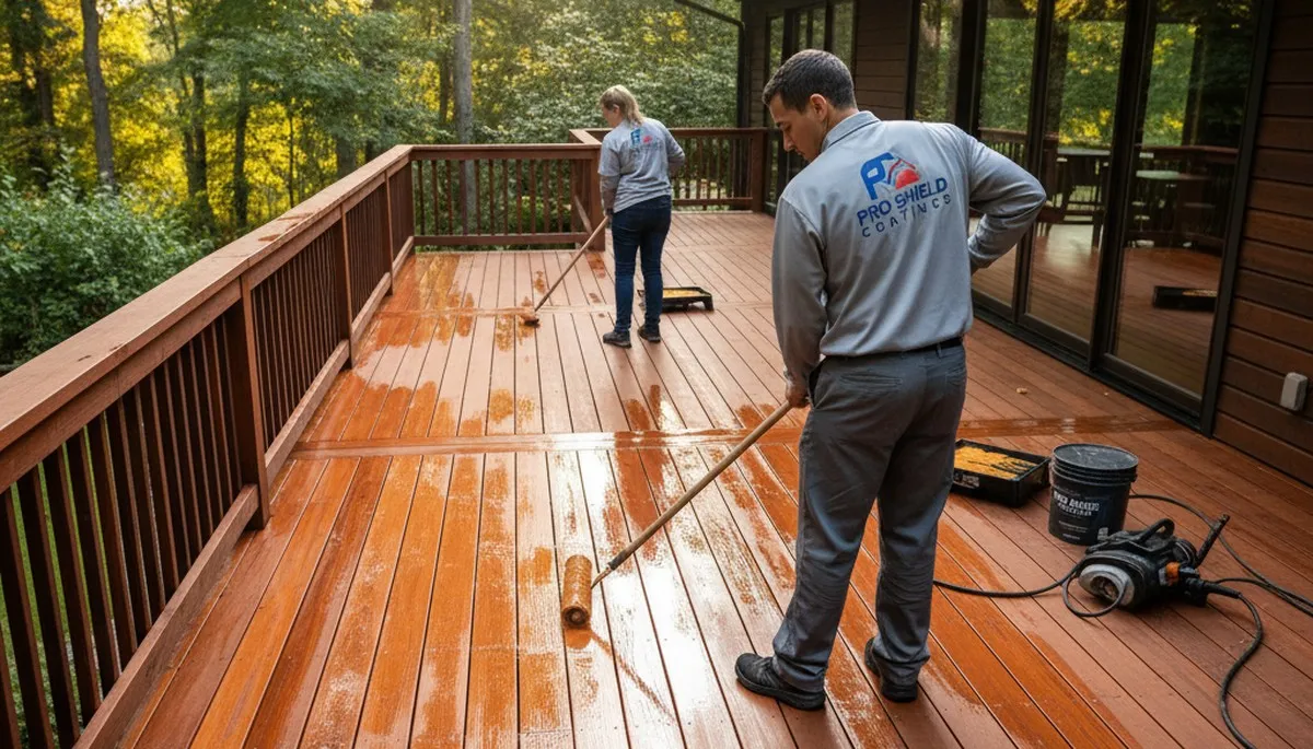 Deck sealing service in Boulder, CO protects wood decks from UV damage and moisture.